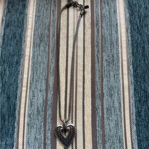 Brighton Silver-Tone Heart Necklace